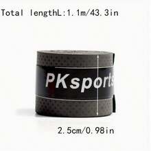 1pc Anti-Slip Sweat-Absorbent PU Fabric Tennis Racket Grip Tape, Suitable For Tennis, Badminton And Fishing Rods - Universal Non-Slip Replacement Grip Tape, Enhances Feel And Shock Absorption - Multicolor - View 5