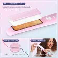 Hair Straightener Colorful Light, 470°F Flat Iron, 2 In 1 Professional Salon Ceramic Straightening And Curling Iron Smooth Tech 30s Fast Heat Dual Voltage For Travel - Xem 7