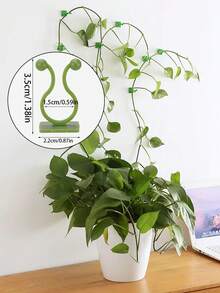 10/20 piezas Ganchos de montaje en pared para plantas trepadoras, fijadores de hojas de hiedra, clips para plantas trepadoras sin taladro, clips para amarrar cables, estante para plantas, decoración del hogar, decoración de jardín exterior