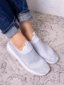 Tenis  Liso  Lunares  Deportivo  Calle  Dulce  Al aire libre  Fabulosa  casual  Lindo  Sexy        mujer  Casa  Gym y Fitness  Exterior  Oficina  verano - Blanco - Ver 3