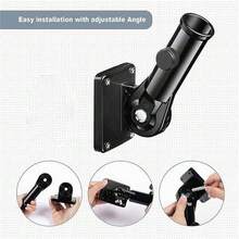 Flag Pole Holder Aluminum Alloy Flag Pole Bracket Wall Mounted Flagpole Bracket - Black - View 7