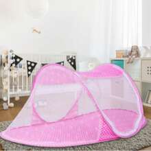 1 Stück Kindermückennetz zum Falten, Baby Mückennetz für Kinderbett ohne Installation, Cartoon Schiff-förmiges Mückennetz mit Reißverschluss, faltbares Mückennetz für Kinderbett