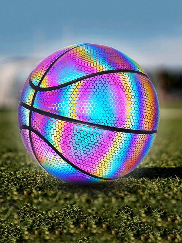 1 stuk reflecterende basketbal maat 7 voor basketbalring, perfect cadeau, glow in the dark basketbal, bal voor buitensporten