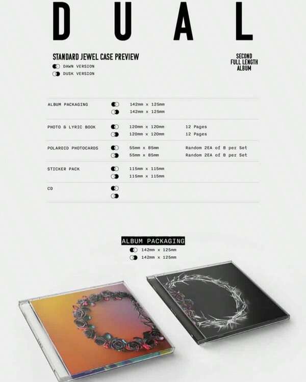 The Rose – DUAL (Jewel Case Album) k-pop original