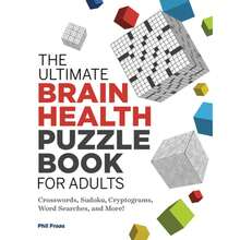 Pre-Owned The Ultimate Brain Health Puzzle Book For Adults: Crosswords, Sudoku, Cryptograms, Word (Paperback) By Phil Fraas - Single Book - View 3
