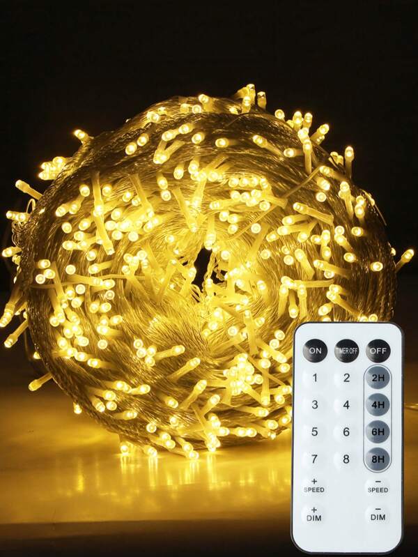 10m-100m LED String Lights Outdoor,Plug In EU Plug 220V,LED Fairy Lights,Christmas Lights String,Used For New Year Christmas Tree Home Garden Terrace Wedding Party Decoration Lamps