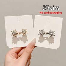 1/2/3/4/6/8pairs Light Luxury Temperament, Four Pointed Star Waist Tightening Tool, Adjustable Waist Buckle, Fashionable Jeans, Fixed Waist Buckle