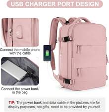 Personal Item Travel Backpack For Women Airline Approved Carry On Backpack Flight Approved Waterproof Sports Luggage Backpack Casual Daypack Small Hiking Backpack Pink Backpack - Pink - View 8