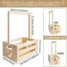 木制婴儿淋浴箱衣柜，木制婴儿淋浴箱衣柜，适合男孩和女孩的婴儿淋浴木制篮子礼物，迎婴礼物，适合孕妇，适合新父母 - 彩色 - 查看 5