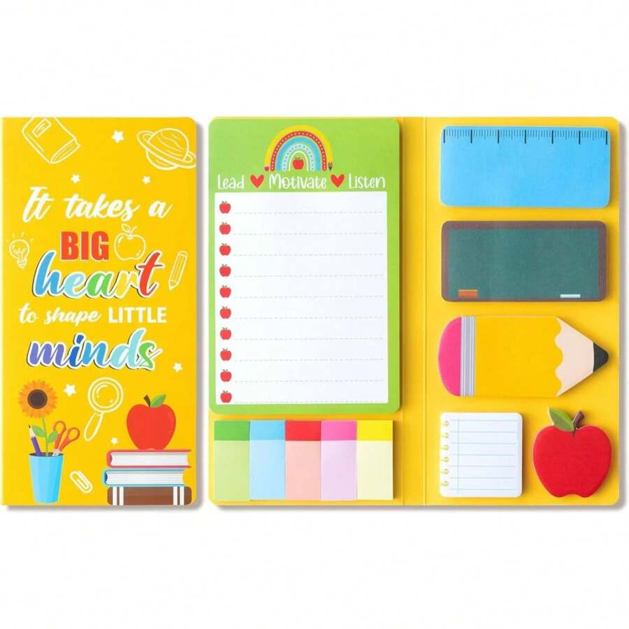 Teacher's Day Theme Sticky Note Combination, Cute School Theme, Account Stickers, Cartoon Sticky Notes
