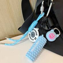 系列创意设计可爱撞色甜美酷炫运动风包包挂件，健身运动配件，夏季时尚救星钥匙扣，健身系列杠铃哑铃盘运动水杯挂件，背包挂件，饰品钥匙扣，适合运动男生女生，精致男女礼物 - 彩色 - 查看 11