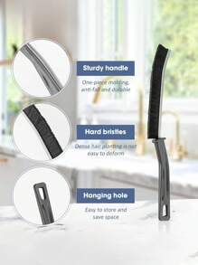 1 peça: limpe os azulejos da sua cozinha e banheiro sem esforço com esta escova multifuncional para fendas! Para serviços de limpeza comercial/lojas