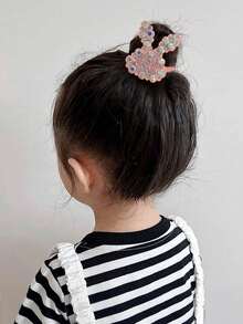 10 قطع/مجموعة إكسسوارات شعر الأطفال البنات، تاج مزين بالراين ستون، فراشة، شكل قلب، ربطات شعر مطاطية على شكل أميرة، أشرطة للشعر، زخارف للشعر للبنات الصغيرات - متعدد الألوان - مشاهدة 4