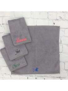 1 Stück personalisiertes Mikrofaser Gesichtstuch, Stickdesign, Geschenk für sie, Übernachtungsparty, Badezimmer Spa, Brautjungfer, Hochzeitsgeschenk, Muttertag, Valentinstag, Ostern, Weihnachten, Junggesellinnenabschied, Hotel Anpassung Duchtücher für Schönheitssalon, Hotel Sport, Zuhause Essentials, Handtuch, Hautpflege