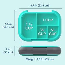 Lunch Box - Electric Aqua - View 7