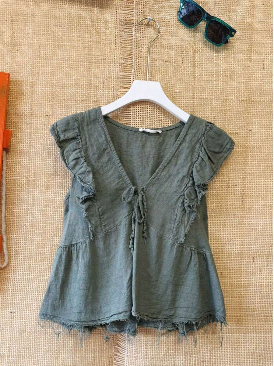 Women T-Shirts - xanh quân đội - Xem 1