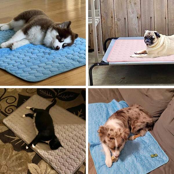 Pet Cooling Pad Large Cooling Pad Summer Pet Bed Suitable For Dogs, Cats, Dog Nests, Breathable Pet Self Cooling Blanket Dog Cage Sleeper Pad Machine Washable