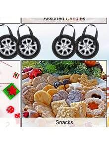 6/12/18pcs, Racing Wheel Hub Design Non-Woven Tote Bag - Sturdy, Durable And Reusable, Suitable For Birthday Parties, Candy Gift Packaging And Snack Bags - Motorcycle Themed Party Supplies, Lightweight Material - Nhiều màu - Xem 3