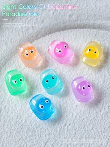 XEIJAYI 15ML 8-Color Colorful Gel Nail Polish Set, UV LED Immersion Nail Polish,Holiday DIY Nail Polish Design For Spring And Summer - Nhiều màu - Xem 6