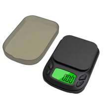 Báscula de bolsillo de precisión - Báscula digital en gramos para alimentos, joyas, onzas/granos con pantalla LCD retroiluminada - Mini báscula para viajes - Mini báscula electrónica con pantalla LCD retroiluminada, precisión de 0.01g