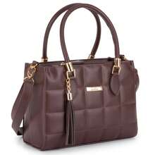 Elegant Women's Bag With Adjustable Shoulder Strap - 摩卡棕 - 查看 2