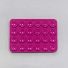 1 buc Mâner de telefon din silicon, Ventuză cu două fețe cu 24 de ventuze, Multifuncțional Pătrat Autoadeziv Antiderapant, Mâner de telefon, Mâner adeziv pentru telefon, Suport adeziv pentru telefon, Telefon adeziv