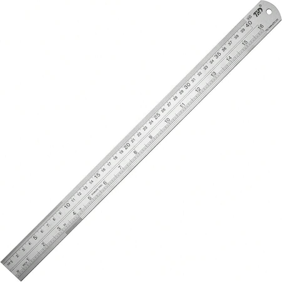 ZZTX Ruler Metal Straight Edge Stainless Steel Ruler 16 Inch Ruler Set Rulers Bulk 1 Pack - 1 - View 1