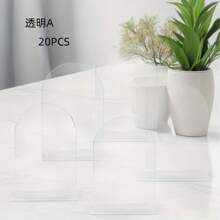 Mirror Arch-Shaped Table Number With Stand, Printed With Table Numbers 1-20, Suitable For Wedding Banquet, Events, Parties, And Restaurants