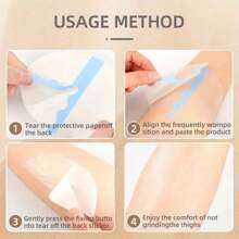 5/10/20/30/40/50pcs Extra Large Plus Size Inner Anti-Friction Leg Sleeves, Unisex Elastic Thigh Protector To Prevent Chafing Walking, Anti-Chafing Sticker For Thigh,Comfort And Protection Four Seasons Available