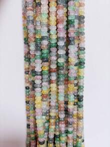 50/100pcs 5mm X 8mm Imitation Jade, Agate, Abacus Beads, Loose Beads, Wheel Beads, Spacer Beads For DIY Jewelry Making, Bracelets, Keychains, Necklaces, Crafts Decoration, Colorful Beads Material To Inspire Your Creative Designs