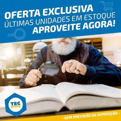 Lupa Mão Profissional Leitura Estetica Grande Lente Aumento