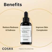 COSRX Pure Vitamin C 23% Serum With Vitamin E & Hyaluronic Acid, Brightening & Hydrating Facial Serum For Fine Lines, Uneven Skin Tone & Dull Skin, Korean Skincare, 0.7oz/20g - 1 - 查看 9