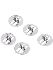 TOEDO 100pcs Metal & Wooden Wick Holders, Candle Making Bases, Round Wick Holders, Suitable For Candle Making And DIY - Multicolor - View 4