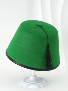 1 chiếc mũ Fez đồ chơi màu trơn của Mỹ dành cho nam, quà tặng độc đáo và thú vị, mũ Thổ Nhĩ Kỳ thích hợp cho lễ hội, tiệc tùng và đội hàng ngày - màu đặc - Xem 9