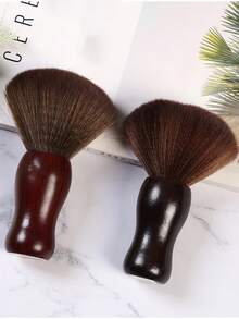 1pc Custom Made Neck Duster Brush, Suitable For Salon Hair Cleaning, Soft Bristle Brush, Hairdresser Hair Sweep Cleaning Tool - Multicolor - View 10