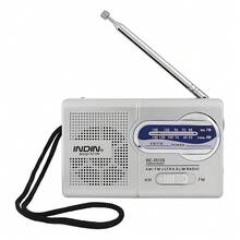 INDIN AM FM Portable Radio 2*AA Battery Operated Built-In Loud Speaker Clear Sound High Sensitivity Receiver Easy To Use And Carry For Emergency ,Home ,Outdoor Use