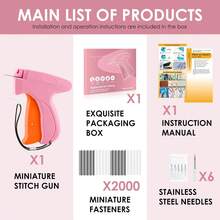 Stitch Gun For Clothes - Handheld Stitch Gun Quick Clothing Fixer - Pink - View 8