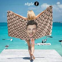 Custom Face Beach Towel, Beach Towel With Face, Pool Towel With Photo, Custom Photo Face Beach Towel, Custom Face Gift For Bachelor Party