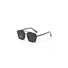 Unisex Fashion Double Beam Sunglasses For Back To School & Travel – Geometric Frame Sun Protection Glasses With Lightweight TR90 Material# 4