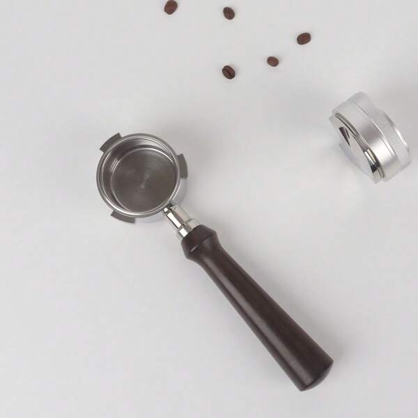 1pc 51mm Bottomless Portafilter, 3-Ear Design For DeLonghi Dedica EC680/EC685, Naked Espresso Portafilter With Stainless Steel Basket – No Spouts, Professional Coffee Extraction