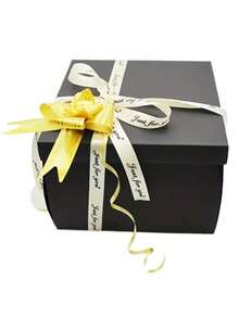 Black/Blue Covered Gift Box Packaging Set, Gift Box, Surprise Photo Box, Creative DIY Exploding Gift Box For Proposal, Birthday, Graduation Party