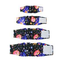 3pcs Male Dog Belly Bands Dog Pants Small Dog Cloth Diaper Reusable Absorbent Pad, Pet Supplies Anti-Harassment Leash