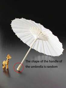 1 pieza Paraguas en blanco de papel encerado para mayoristas, paraguas blanco DIY para pintar a mano, paraguas de boda, paraguas de graffiti