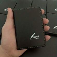 3pcs Pocket Notebooks - 58 Pages Mini Notepad Handbook, Written In English, Faux Leather Cover With Embossed Details