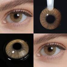 LALENS Aurora Ocre Color Contacts 1 Pair Natural Color Lens Eyes Color Cosmetic Contact Lens Natural Look Colored Lenses For Eyes Yearly Beauty Contact Lens For Dating And Daily Use, Fashion Contact Lenses Halloween Costume Cosplay - Hidrocor Ochre - View 11