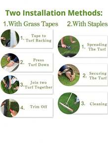 1pc Artificial Lawn, Realistic Indoor And Outdoor Garden Balcony Decoration Landscape Synthetic Fake Grass Pet Carpet