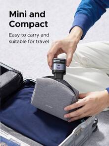 UGREEN 45 W 3-portowa GaN 2*USB-C 1*USB-A Szybka ładowarka SFC 2.0 Superszybkie ładowanie 2.0 45 W z chowanym kablem do SAM SUNG S24 Ultra S24+ S25+ S25 Ultra Kompatybilna z 'em 16 15 Pro Max Nadaje się do ładowania wielu osób, ładowania wielu urządzeń, potrzeb ładowania w domu i biur Ładowarka do telefonu wieloportowa Nan o dużej mocy wyjściowej