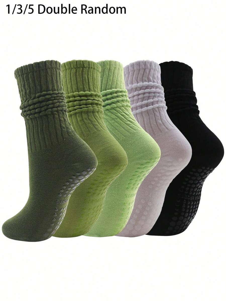 1/3/5 Pairs Random Bubble Socks, Warm Socks For Men & Women, Autumn/Winter - Multicolor - View 1