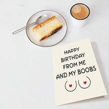 1 张趣味生日贺卡，适合男士 - 丈夫、男朋友和他 - 带信封 - 男士生日礼物和装饰