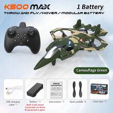 TOKQI 2025新款K500遥控飞机 - 四轴无人机战斗机（手抛起飞、特技飞行、360°翻转、气压定高、自动悬停、防撞）ABS滑翔机 - 生日/圣诞礼物 - 彩色 - 查看 12